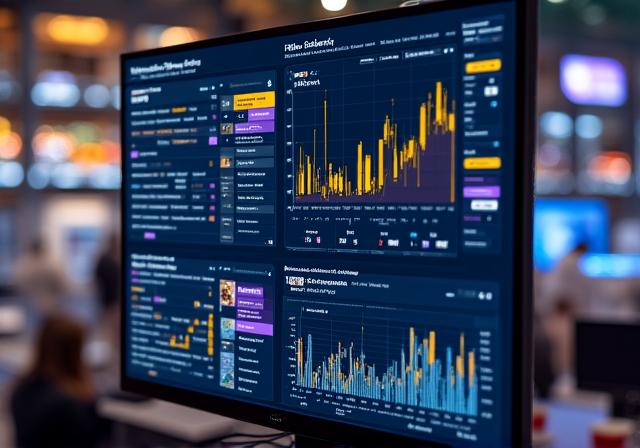 Retail AI dashboard showing competitor pricing machine learning analysis and social media trend monitoring